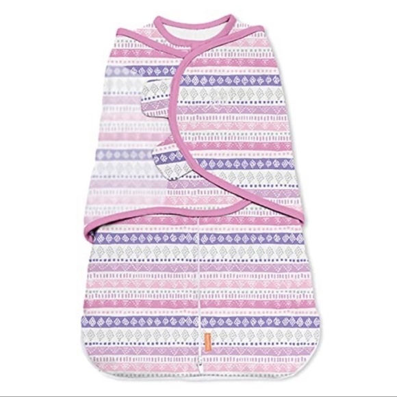 SwaddleMe Room To Grow With Purple/Pink-Grey Color Swaddle Size S/M to 0-6 mos - Picture 1 of 13